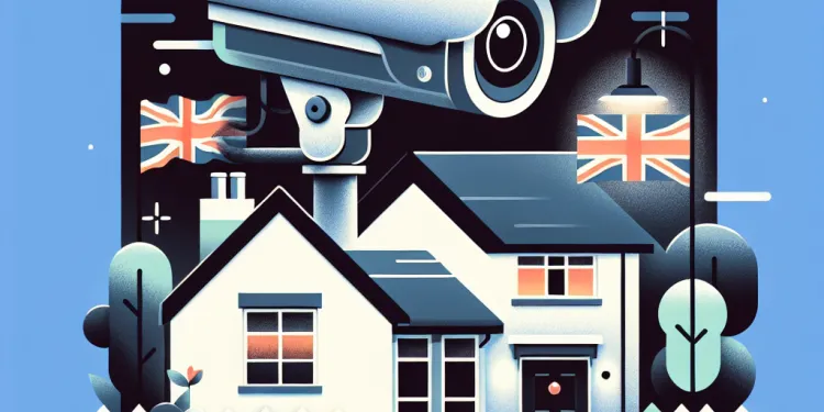 What should I do first if my neighbor's security camera is pointed at my property?