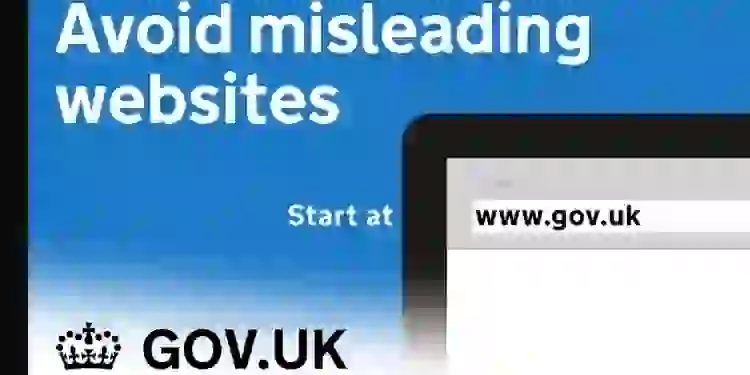 Avoid misleading websites that copy government websites GOV.UK